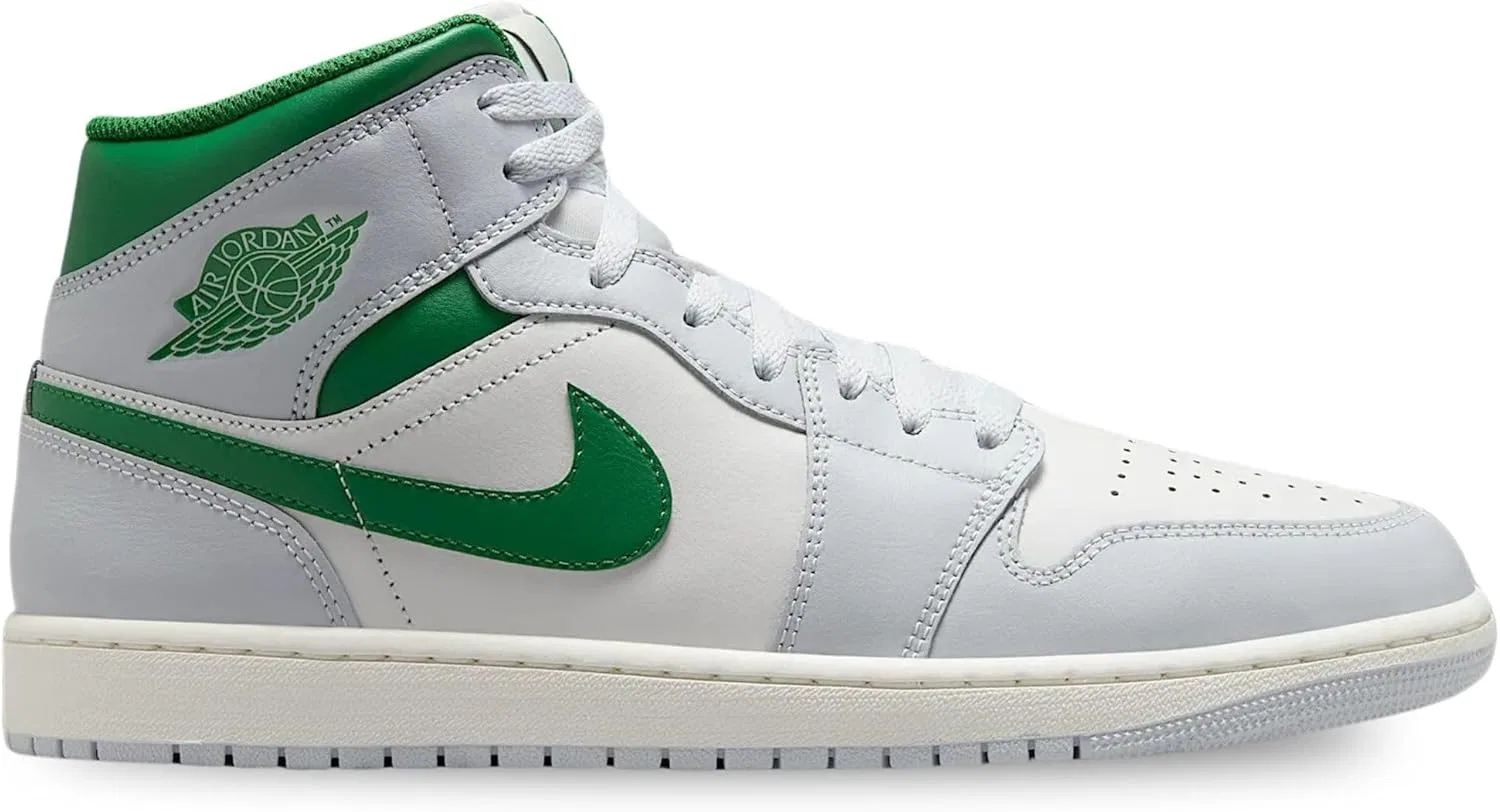 Кроссовки Nike Air Jordan 1 Mid DQ8426142, Ummit White Pure Platinum Sail Pine Green — фото 2