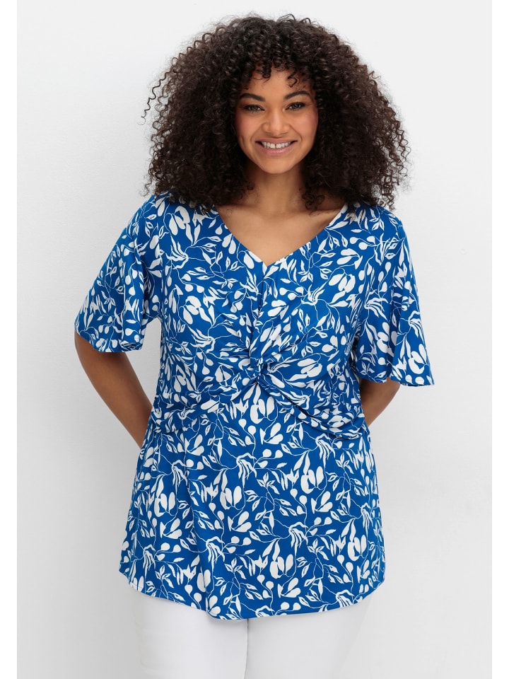 

Туника sheego, цвет kobalt gemustert