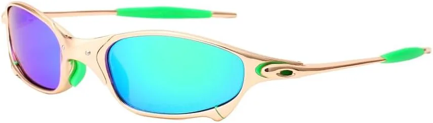 

Поляризованные солнцезащитные очки Velocity, модные авиаторы, ретро-очки овальной формы, оправы для очков без рецепта для женщин и мужчин JISHINMEN, Green