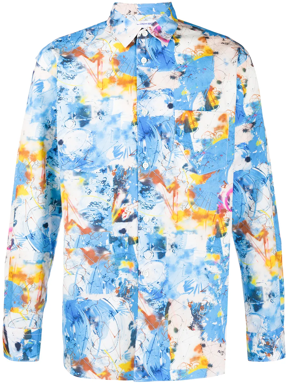 

Рубашка с принтом Comme Des Garçons Shirt, синий