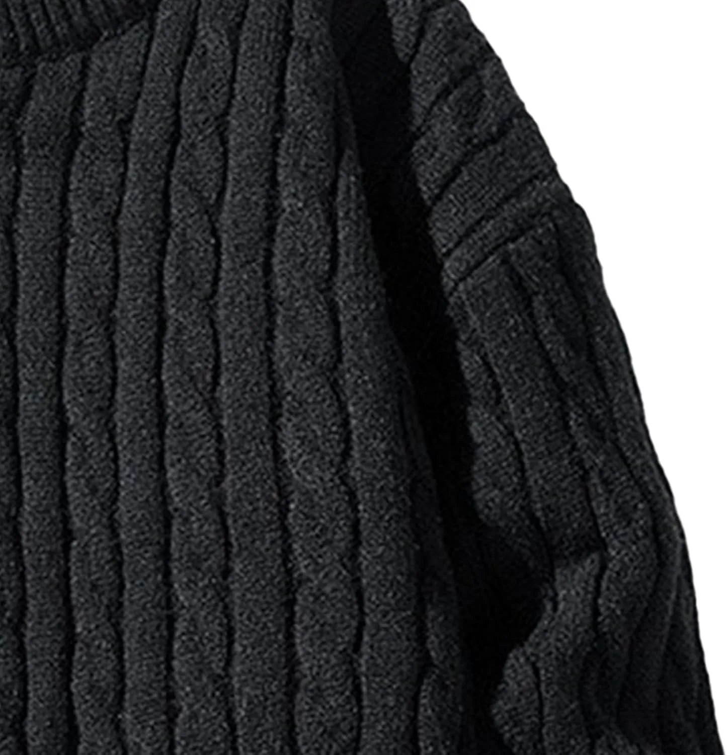 Mens Fit Knitted Pullover Loose Retro Solid Color Winter O-Neck Sweater Casual Loose Knit Sweaters Men — фото 3
