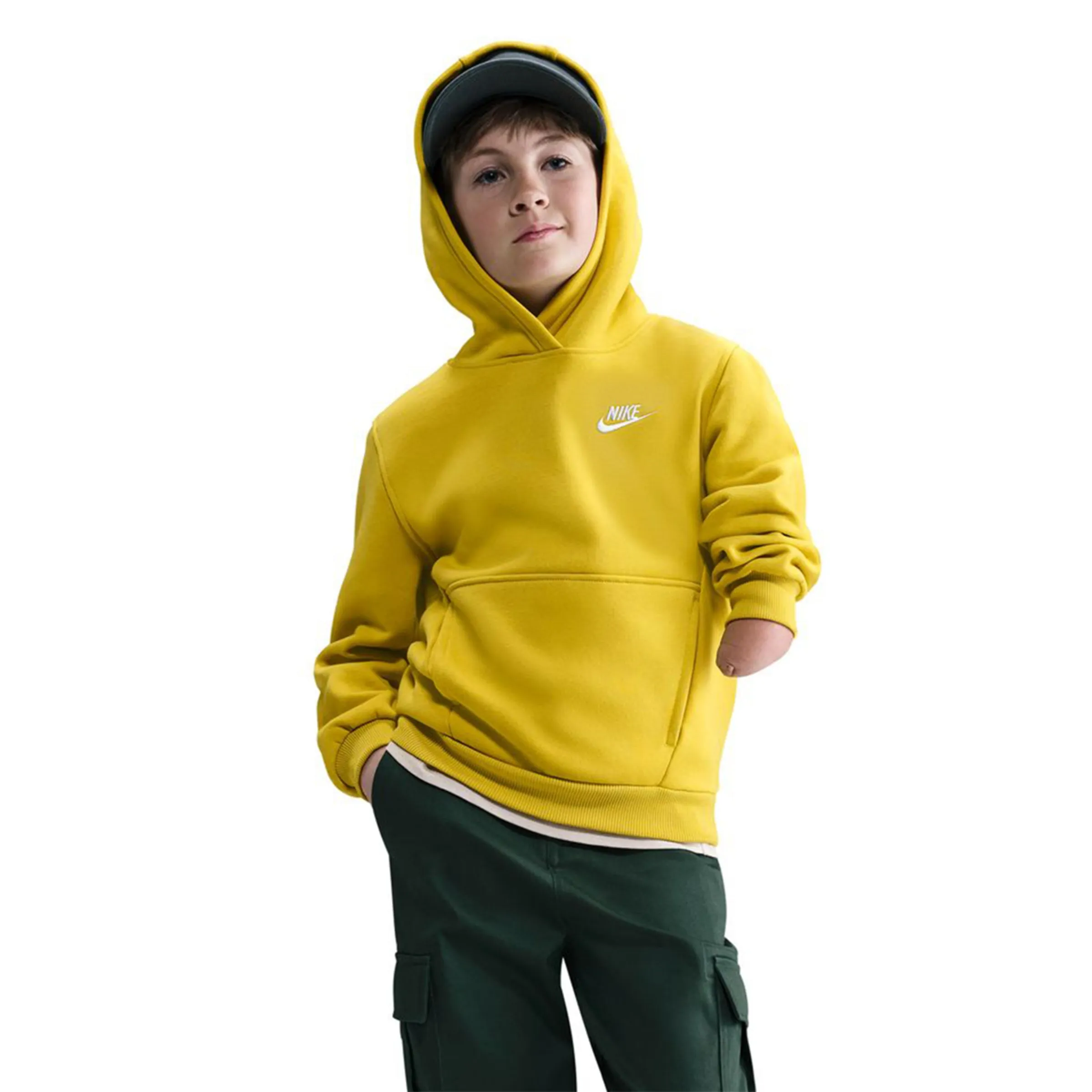 

Детская толстовка Sportswear Club Fleece Nike, желтый