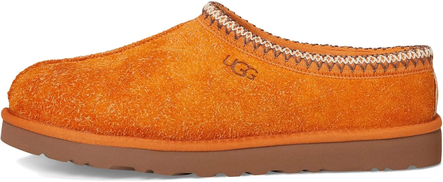 Мужские замшевые тапочки UGG Tasman размера M с длинным ворсом, Dark Apricot — фото 4