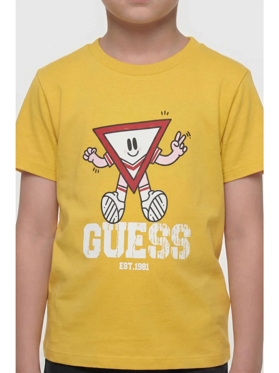 Рубашка Guess цвета карри — фото 4