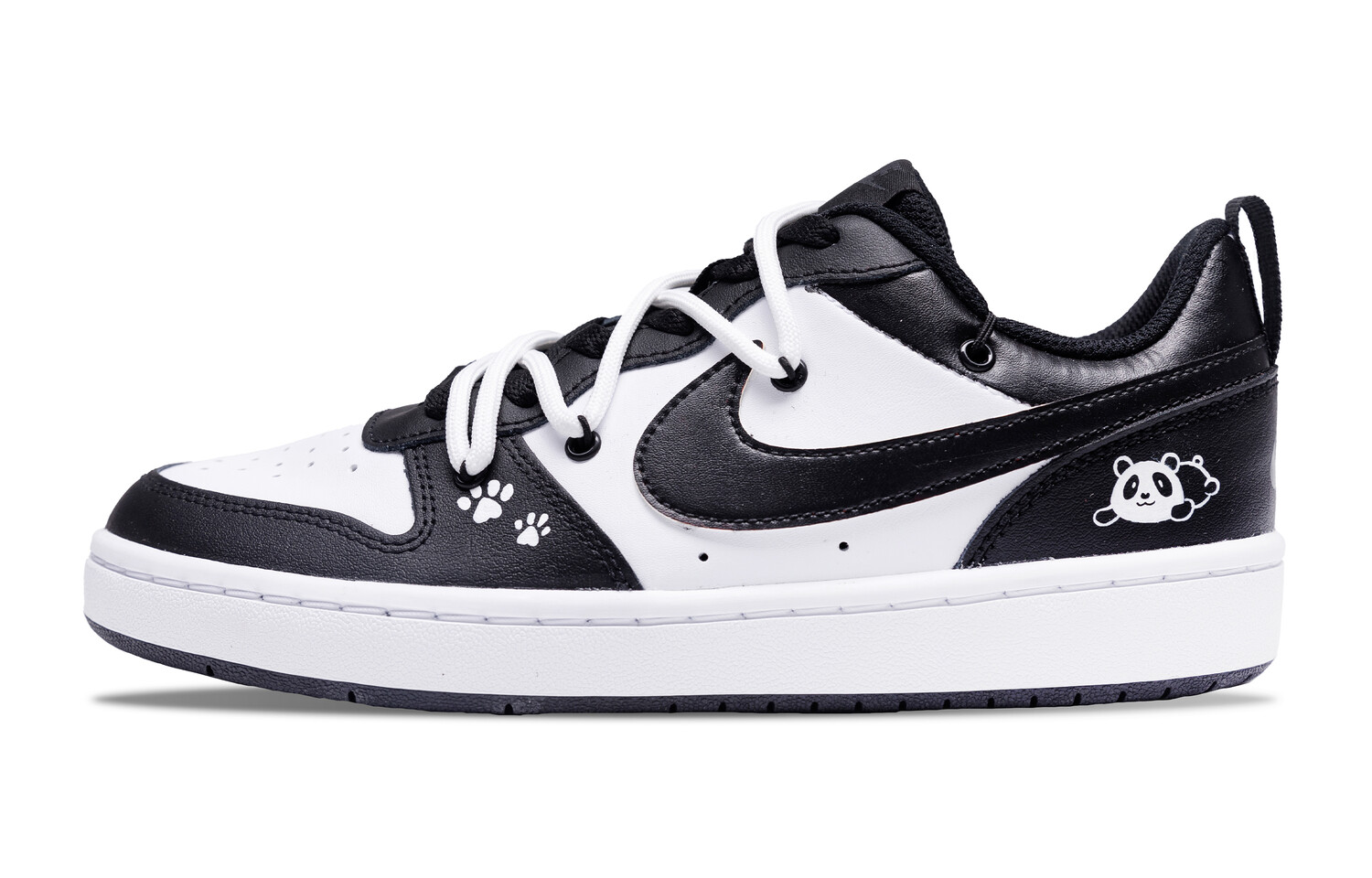 

Кроссовки Nike Court Borough Skateboard Shoes Women's Low-Top Black, белый