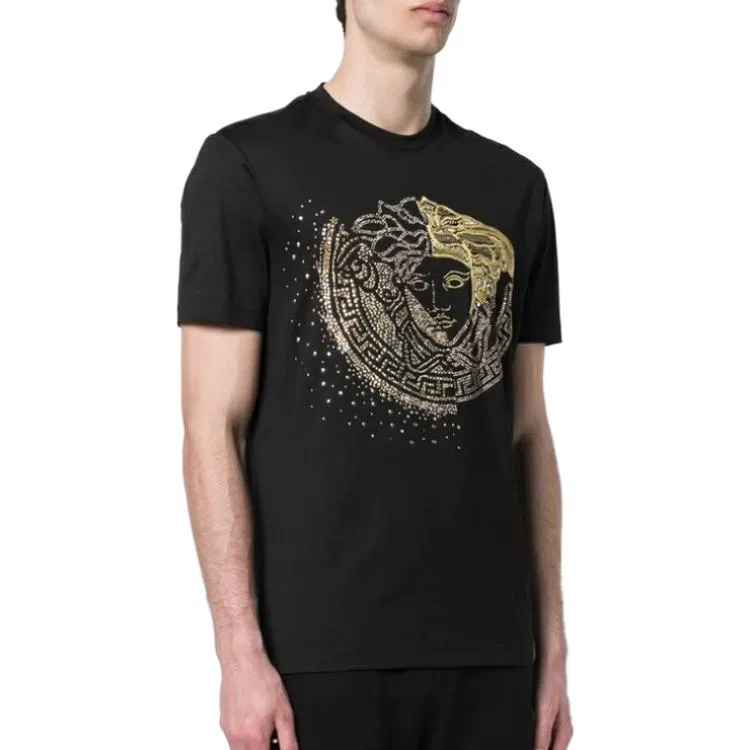 Футболка SS23 мужская Black VERSACE — фото 4