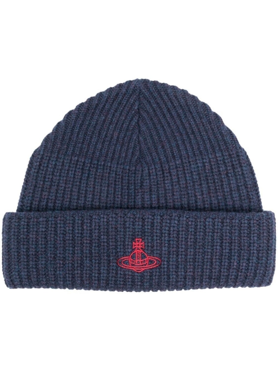 

Vivienne Westwood шерстяная шапка бини Sporty с вышивкой Orb, синий