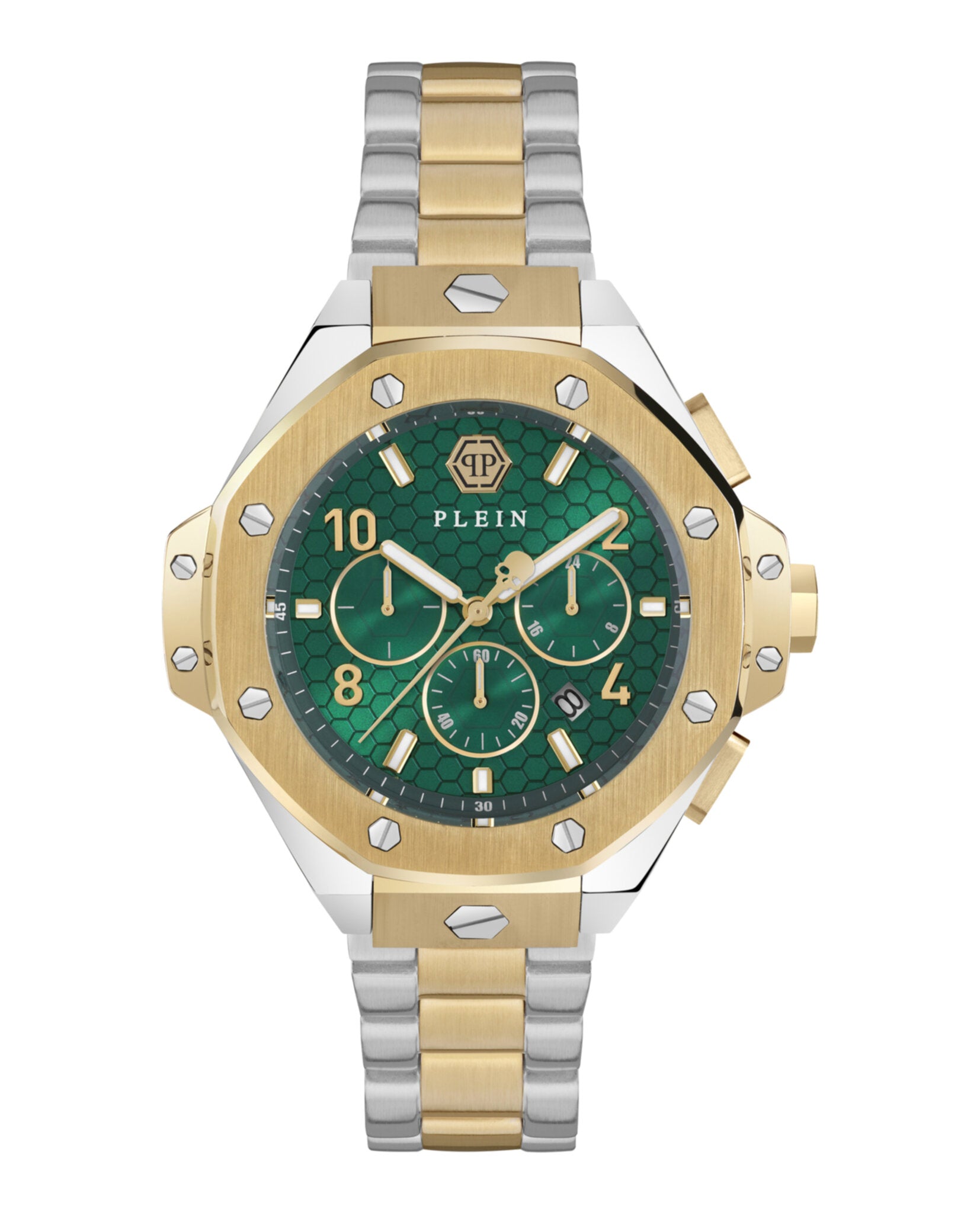 

Часы Plein Chrono Royal PHILIPP PLEIN, цвет two tone/two tone/green