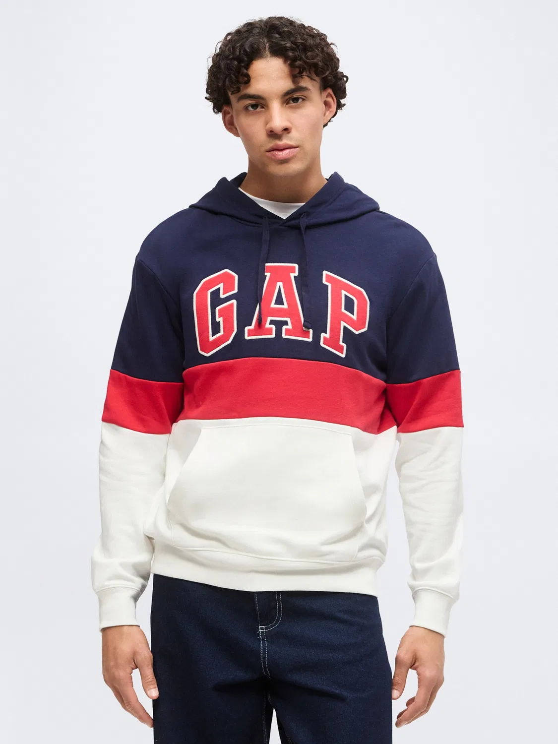 Толстовка Gap HERITAGE темно-синего цвета — фото 2