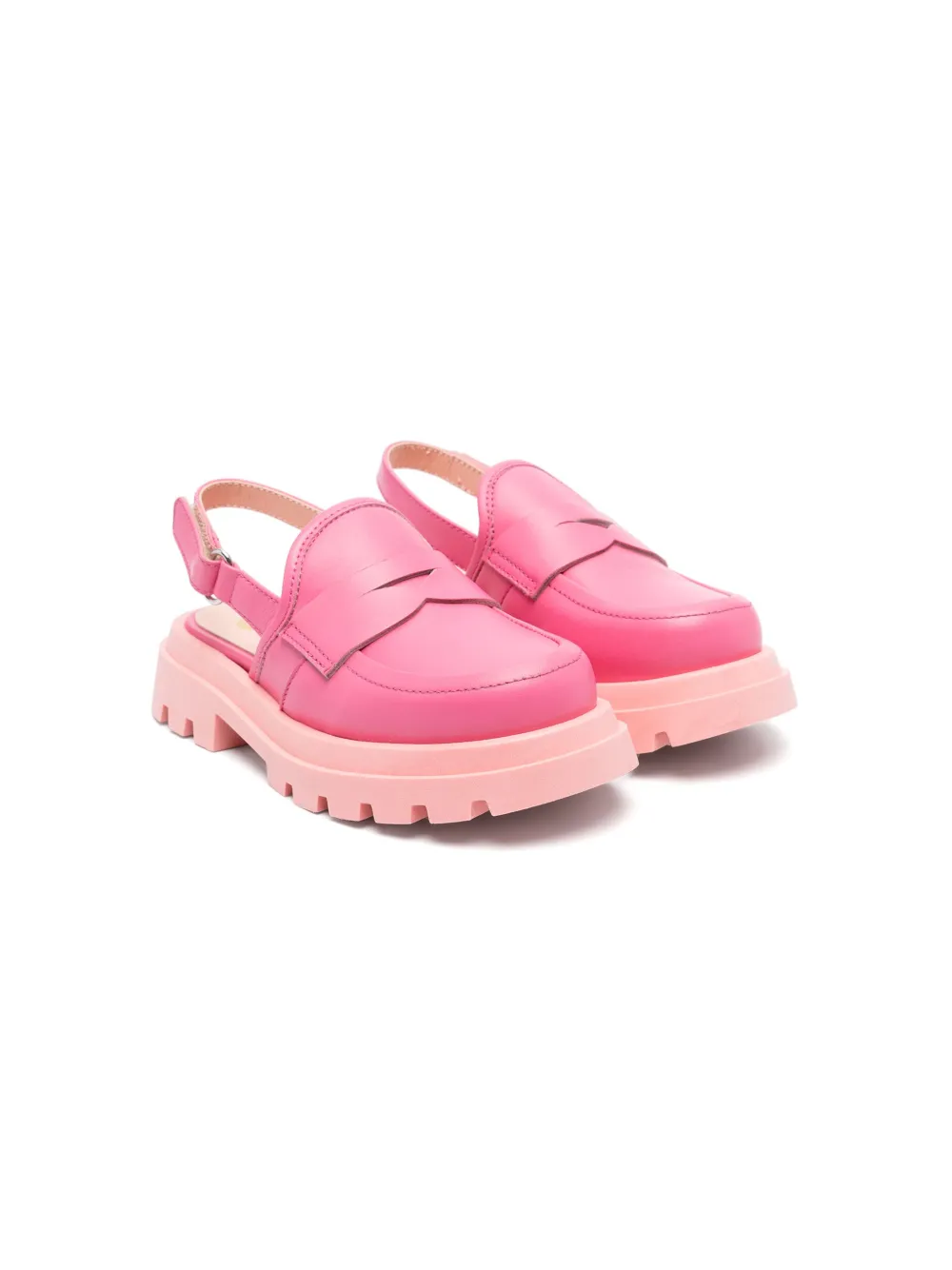 

Лоферы с ремешком на пятке Gallucci Kids, розовый