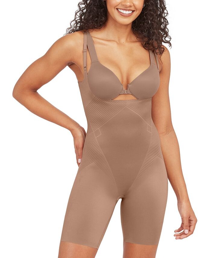 

Женское боди Thinstincts 2.0 с открытой грудью и длиной до середины бедра SPANX, цвет Cafe Au Lait