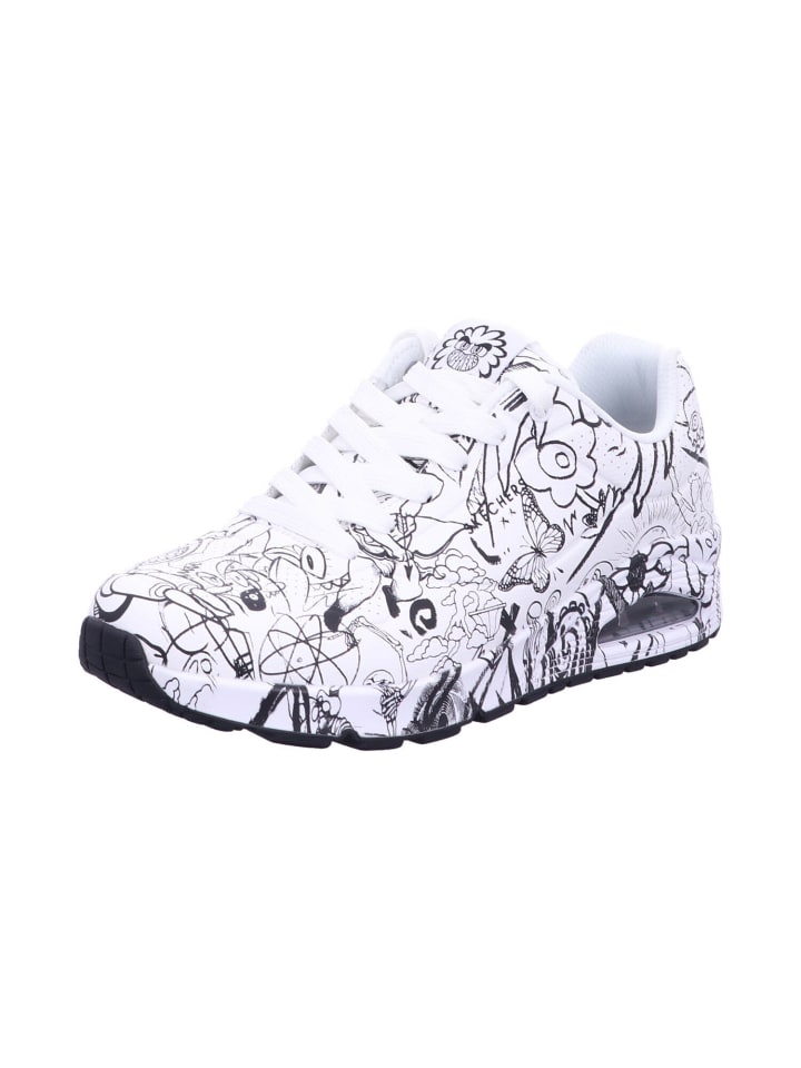 

Высокие кроссовки Skechers, цвет white/black