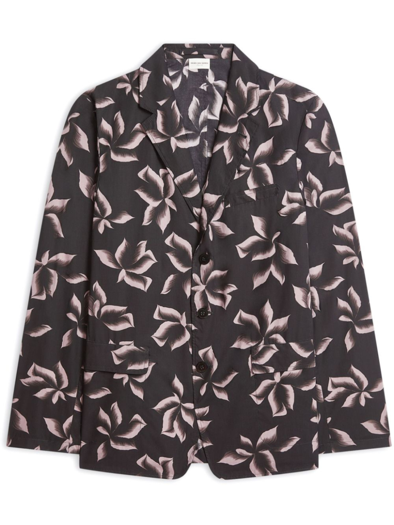

DRIES VAN NOTEN пиджак с принтом, коричневый