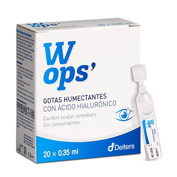 

Мгновенный комфорт для глаз Gotas Humectantes Monodosis Wops, 20 UD