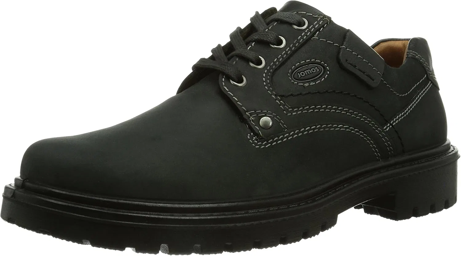Мужские туфли-дерби Jomos Alpina на шнуровке, Black 467 000