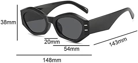 

Солнцезащитные очки Polygon для женщин, винтажные, неправильной формы, желейного цвета, мужские, в маленькой оправе, с защитой от УФ-излучения UV400 MTZJH, Red Black