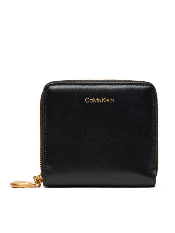 

Маленький женский кошелек Hardware Square Zip Around LV04F1044G Calvin Klein, чёрный