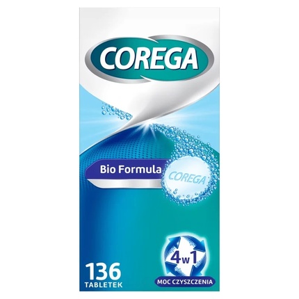

Таблетки для чистки зубных протезов Formula 136 шт Coregabio