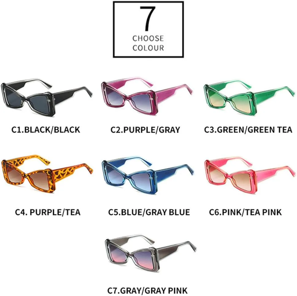 

Солнцезащитные очки UV400 с градиентной расцветкой «кошачий глаз» для женщин и мужчин, для бега и занятий спортом на открытом воздухе UYPTK, Grey Grey Pink