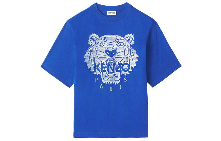 

Футболка мужская Kenzo Classic Tiger Head, синий