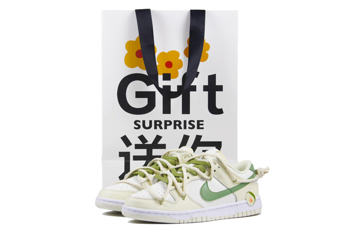 

Мужские кроссовки для скейтбординга Nike Dunk, White/Beige/Green