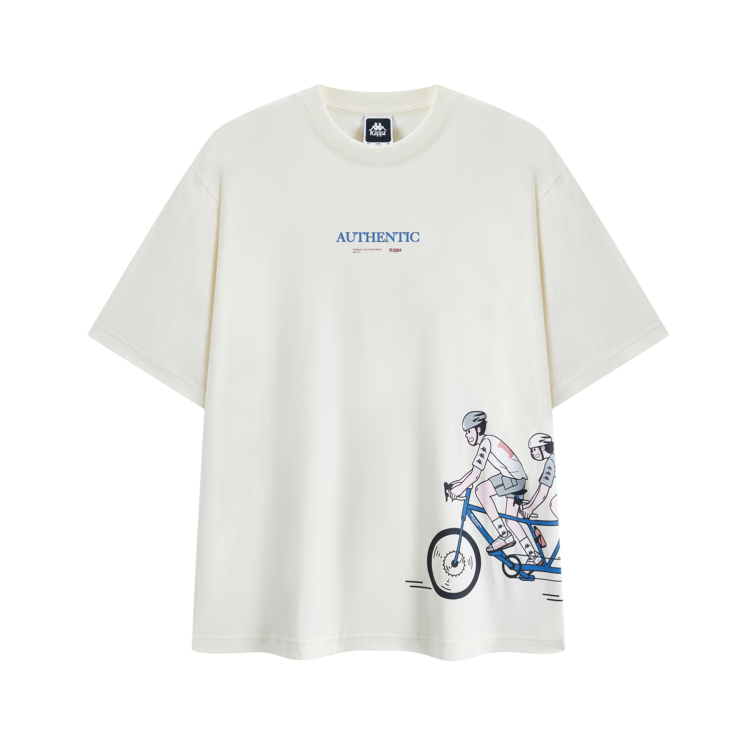 

Футболка Unisex Kappa с втачными рукавами, цвет Tallow White-0111