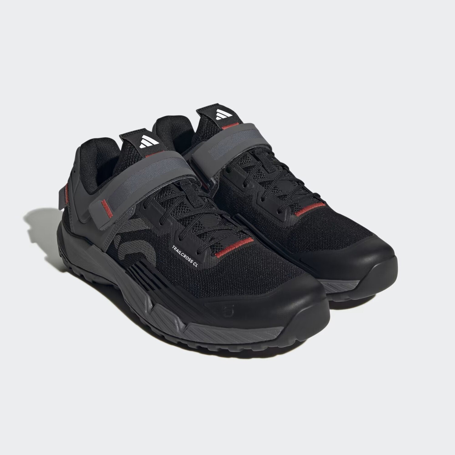Кроссовки Five Ten с клипсами для горного велосипеда Adidas, цвет Core Black/Grey Three/Red — фото 4