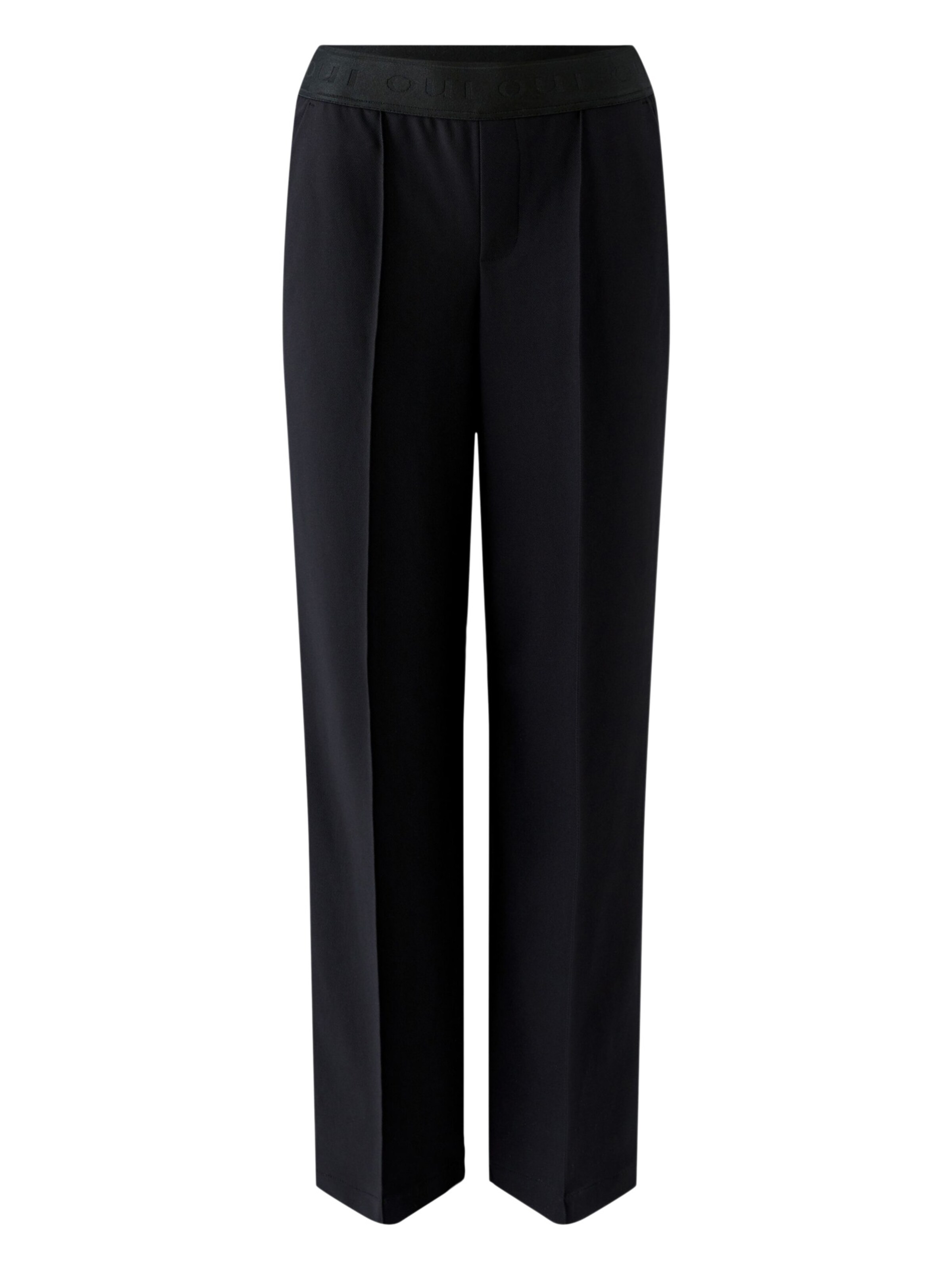 

OUI Черные брюки 'Lacy' с обычной складкой