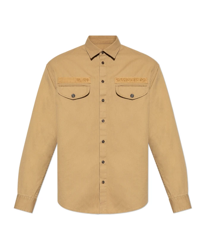 

Футболка с логотипом Dsquared2, бежевый