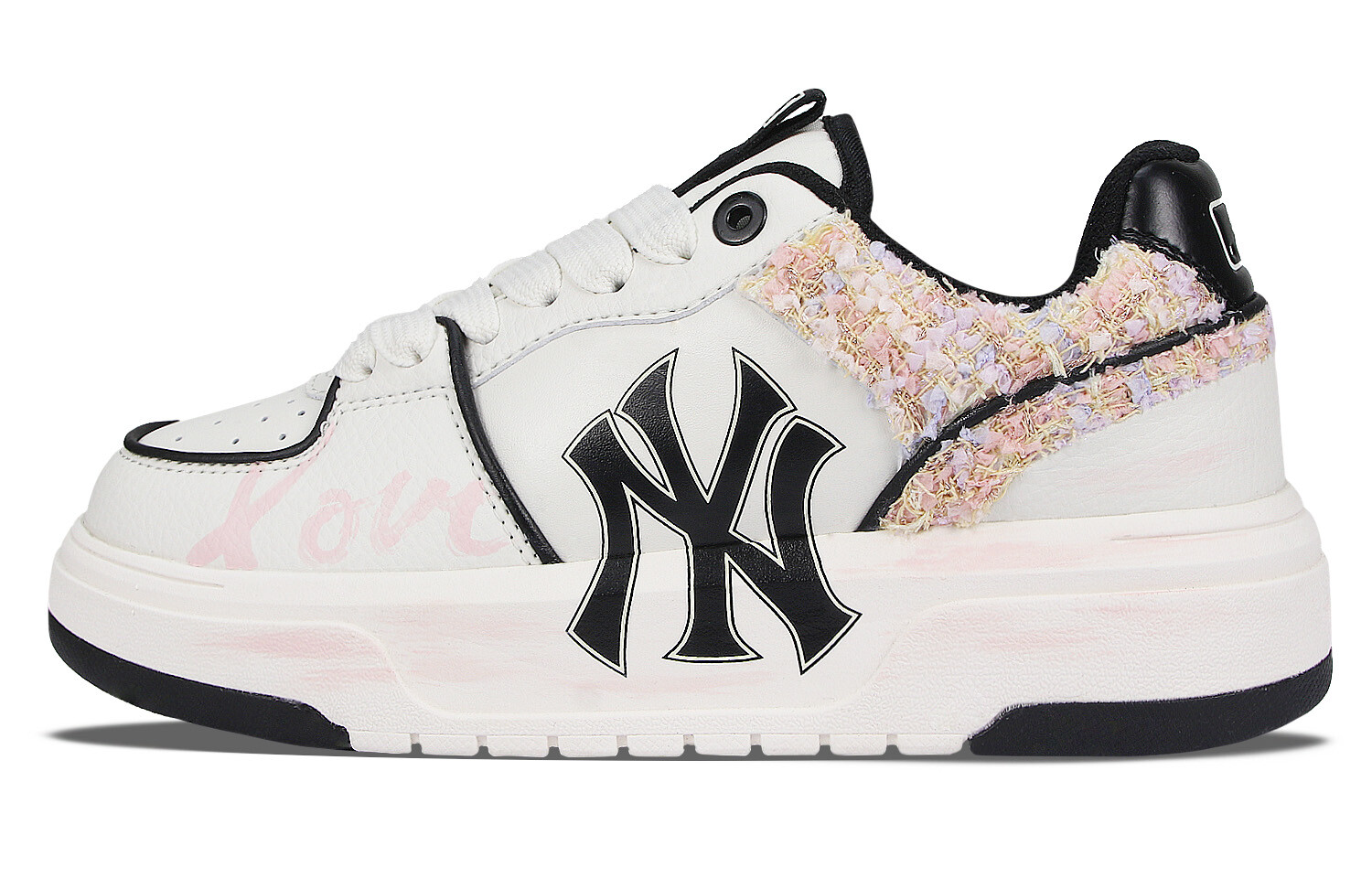 

Кроссовки MLB Chunky Liner Chunky Sneakers Unisex Low-top White/Pink, розовый