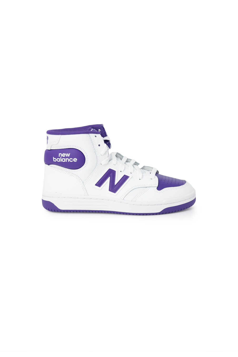 Кроссовки женские New Balance высокие, бело-фиолетовый