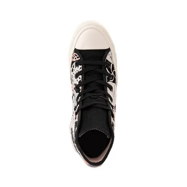 Кроссовки Womens Converse Chuck Taylor All Star Hi Butterflies Sneaker, цвет Black/Soft Peach/Egret — фото 2