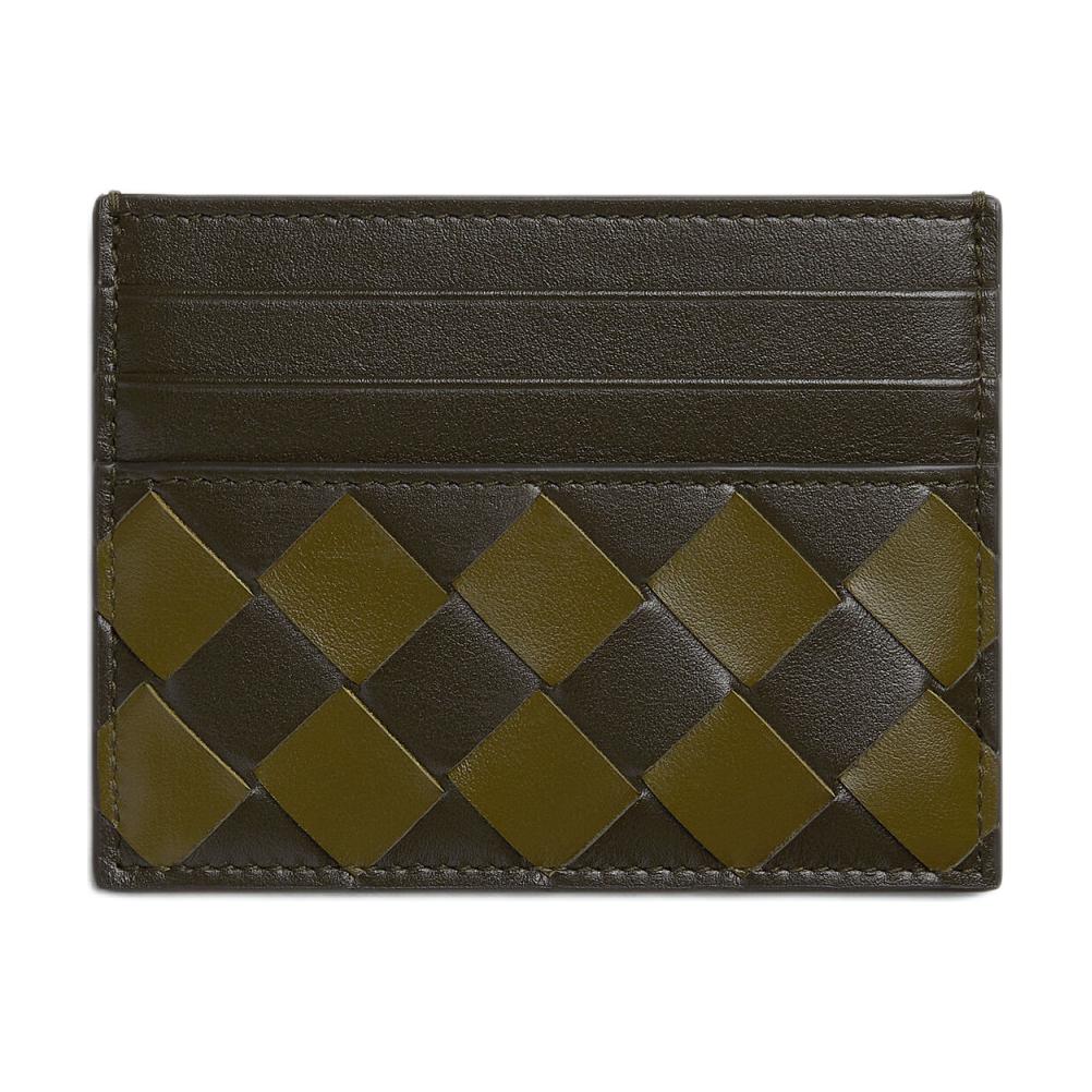 

Bottega Veneta Визитница из коровьей кожи, обычная мужская, цвета хаки и оливкового масла