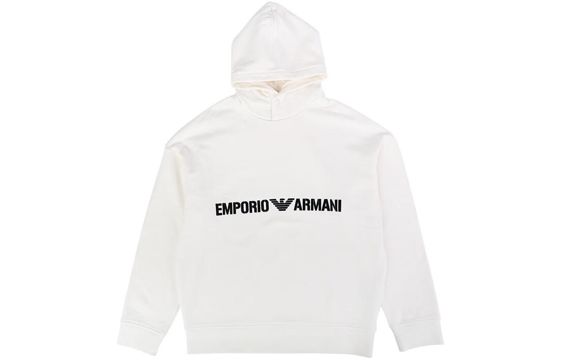 Emporio Armani Мужская толстовка SS23 бежевого цвета — фото 3