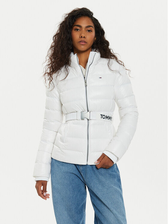

Пуховик узкого кроя Tommy Jeans, белый