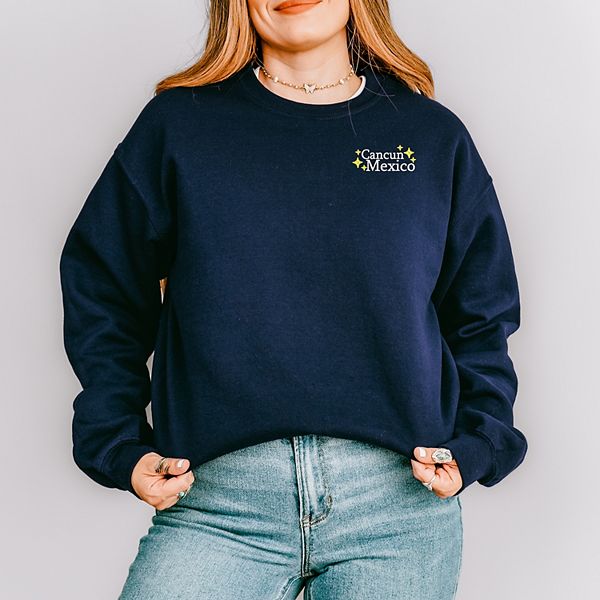 

Свитшот с вышивкой Cancun Mexico Stars Simply Sage Market, True Navy, Зеленый, Свитшот с вышивкой Cancun Mexico Stars Simply Sage Market, True Navy