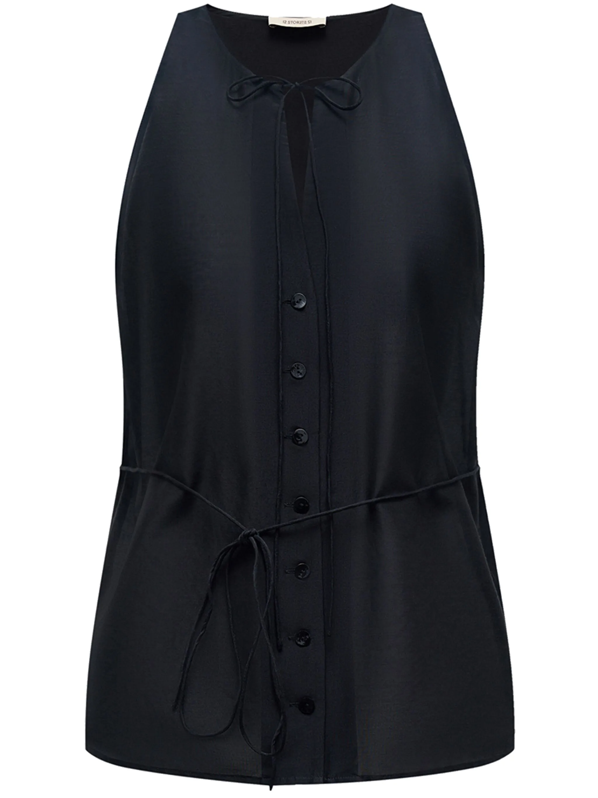 

Блузка с завязками 12 Storeez, черный