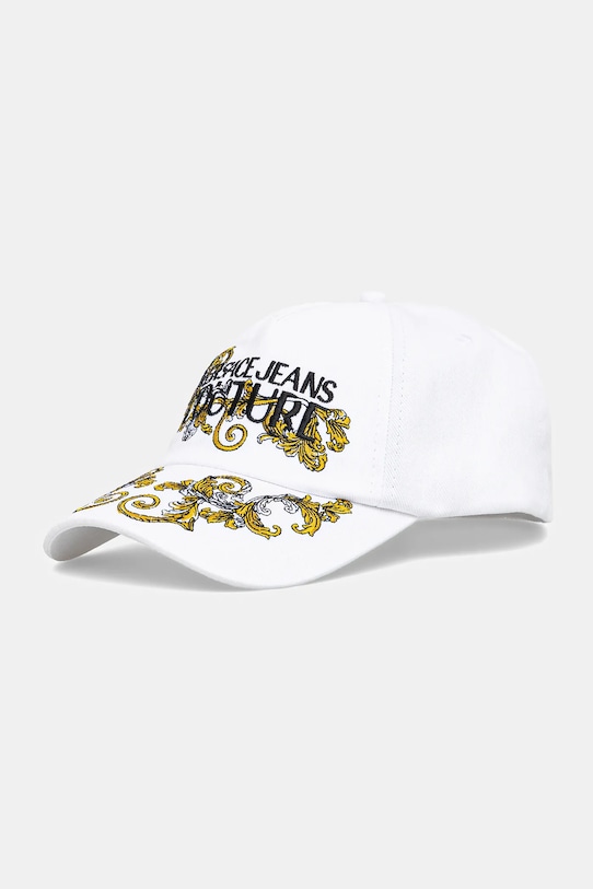 

Хлопковая кепка с козырьком Versace Jeans Couture, белый