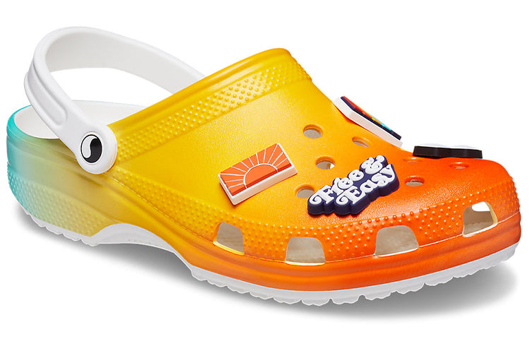 Сандалии Crocs Free & Easy x Classic Clog 'Sunset', разноцветный — фото 3