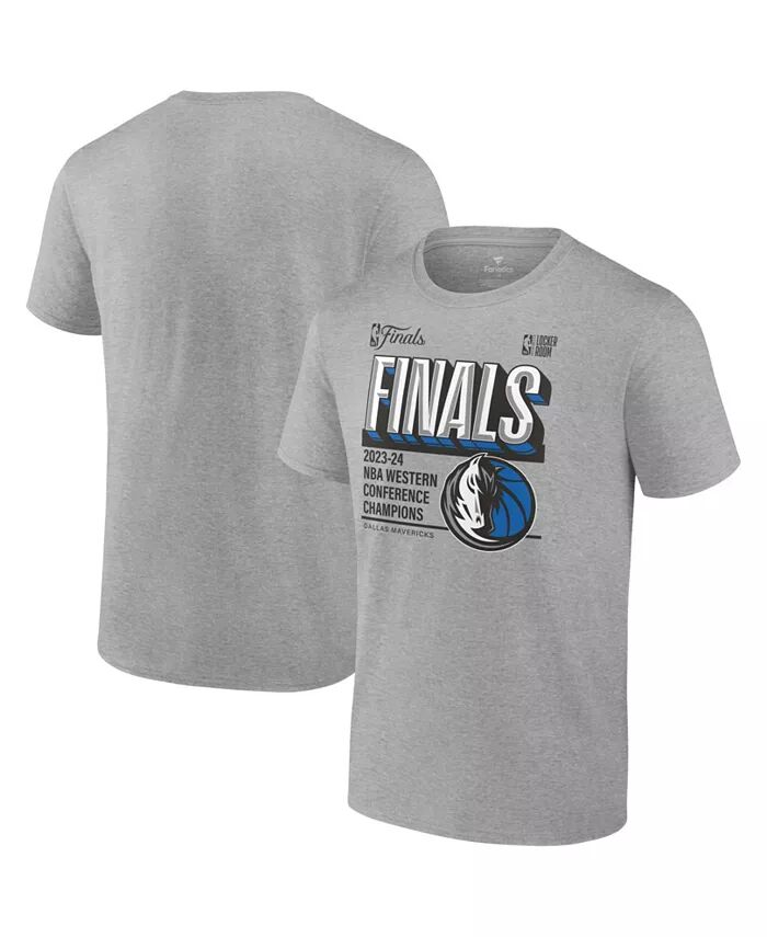 

Футболка мужская Steel Dallas Mavericks 2024 Western Conference Champions Locker Room Fanatics