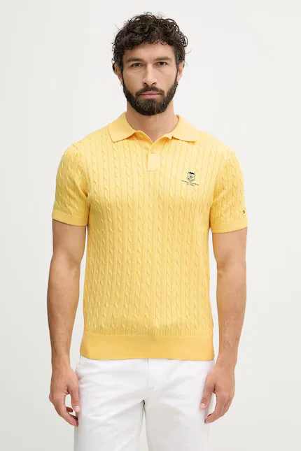 Поло джерси Tommy Hilfiger, желтый