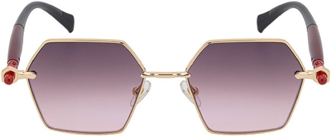 

Винтажные солнцезащитные очки Melrose в стиле панк, маленькая оправа, для женщин и мужчин, 2025 год, роскошные классические многоугольные очки с защитой от УФ-излучения UV400, модные очки, артикул 68087, Pink