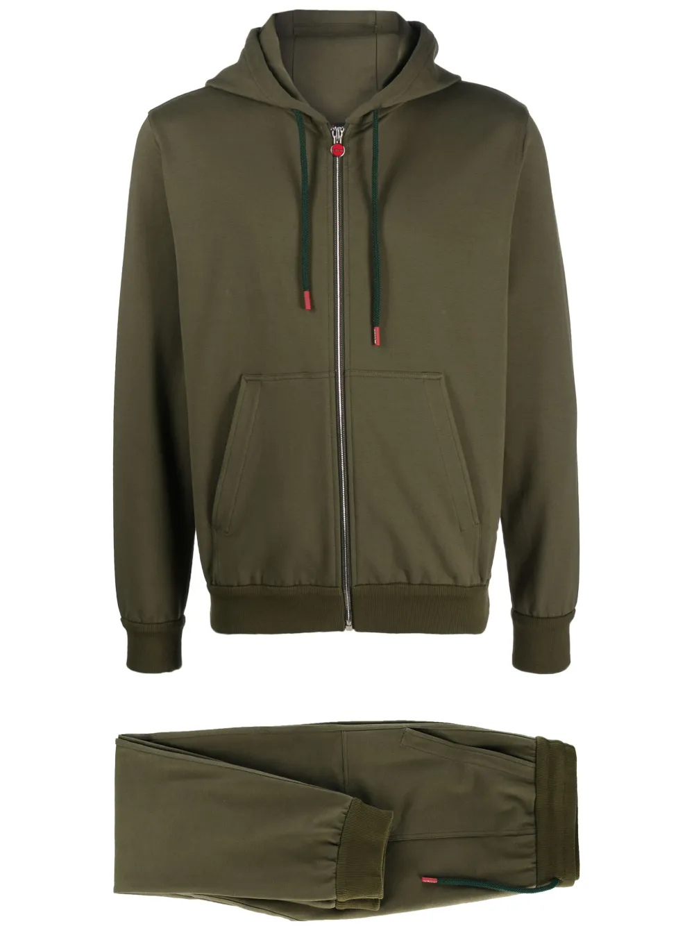

Спортивный костюм с капюшоном Kiton, зеленый