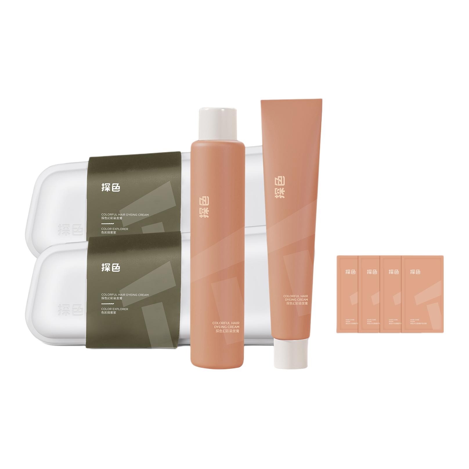 

Краски и осветлители для волос унисекс TOCU, 2 boxes of foggy синий коричневый