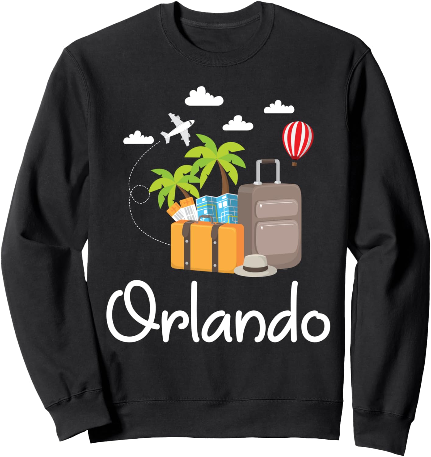 

Подарочная толстовка для путешественников из Орландо, Флорида Check Out Our Cute Travel Gifts, черный