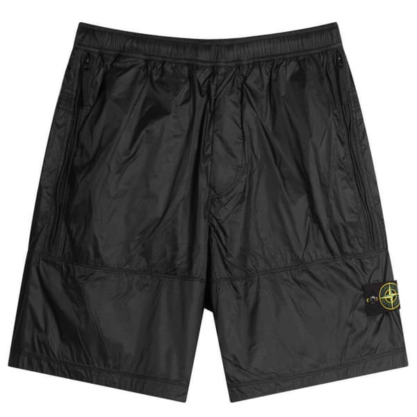 

Легкие нейлоновые шорты из рипстопа Stone Island, цвет lead grey