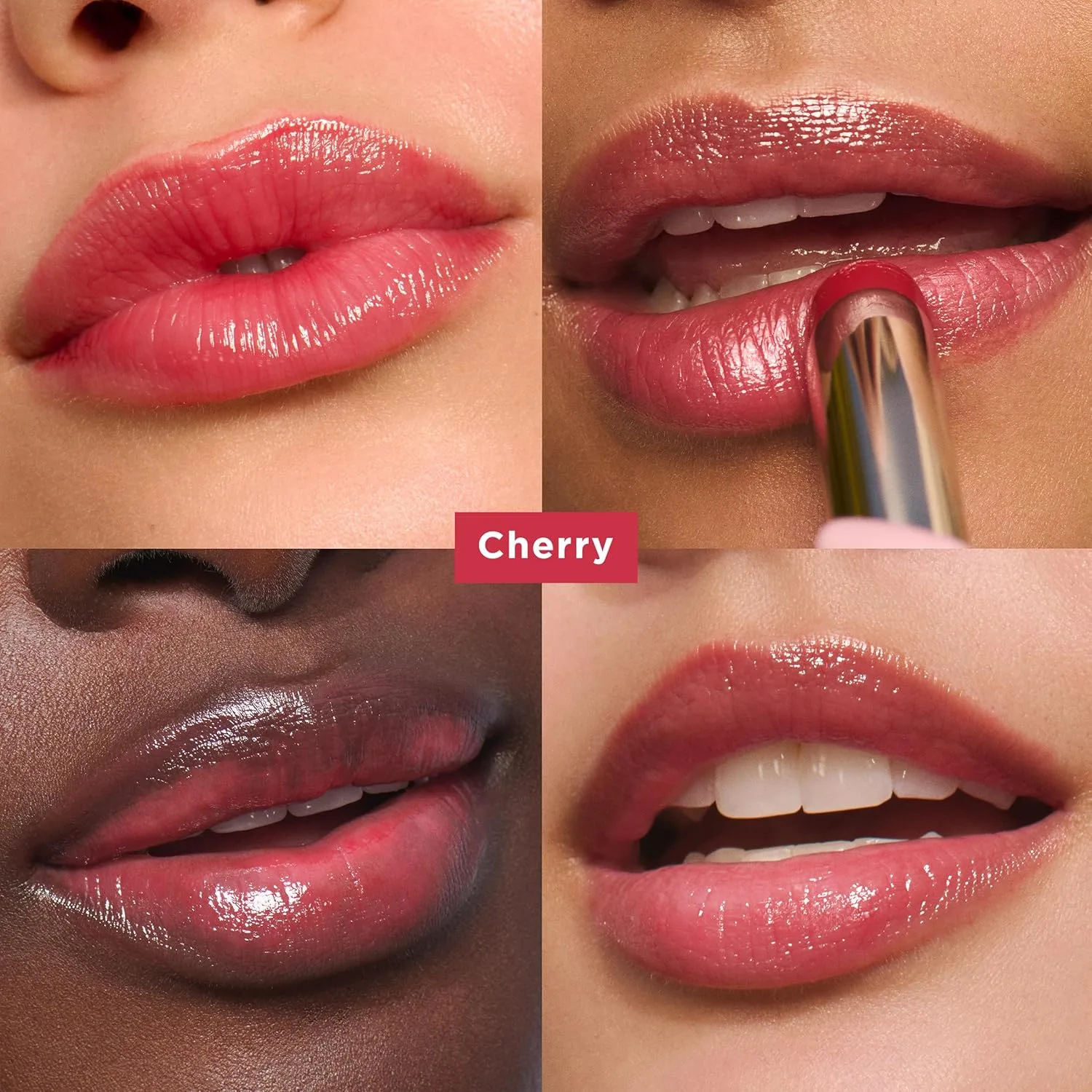 Бальзам-масло для губ Clarins: питание, увлажнение и видимый объем, натуральный вид, прозрачный финиш и блеск, 99% уход и 96% натуральных ингредиентов, с увлажняющим пептидом, 2,8 г, 05 Cherry - warm red — фото 3