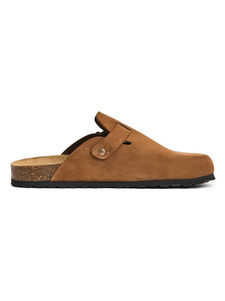 Домашние тапочки billowy Leder-Clogs, светло-коричневый — фото 2