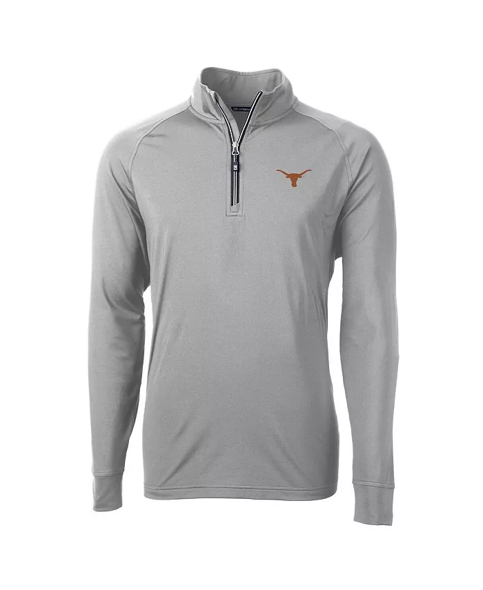 

Толстовка Men's Gray Texas Longhorns Adapt Eco Knit Quarter-Zip Pullover Jacket Cutter & Buck