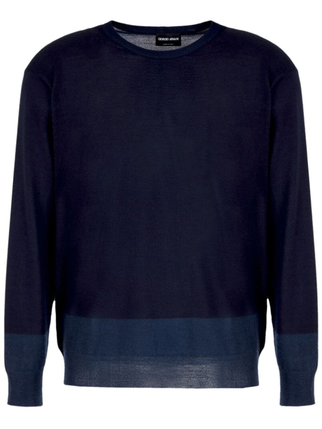 

Giorgio Armani полосатый джемпер с круглым вырезом, синий